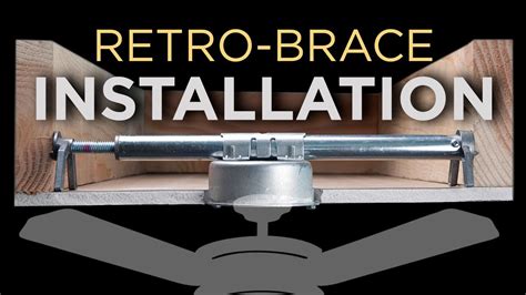 ceiling fan junction box brace|retro brace ceiling fan support.